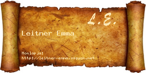 Leitner Emma névjegykártya